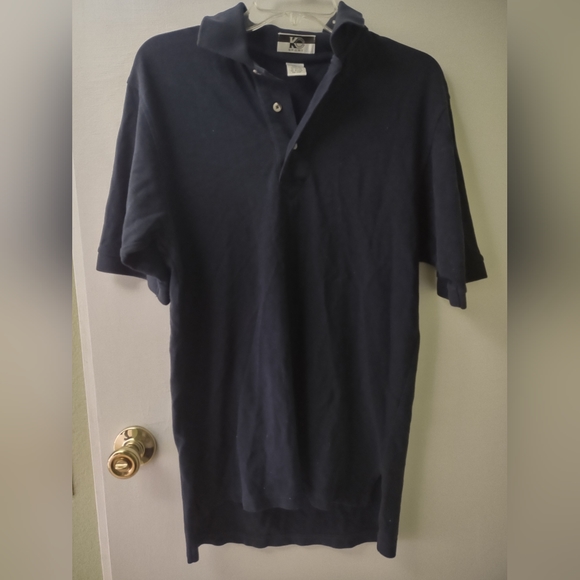 kc sport Other - KC Sports Casual Black Cotton Button Up Polo Short Sleeve Shirt S